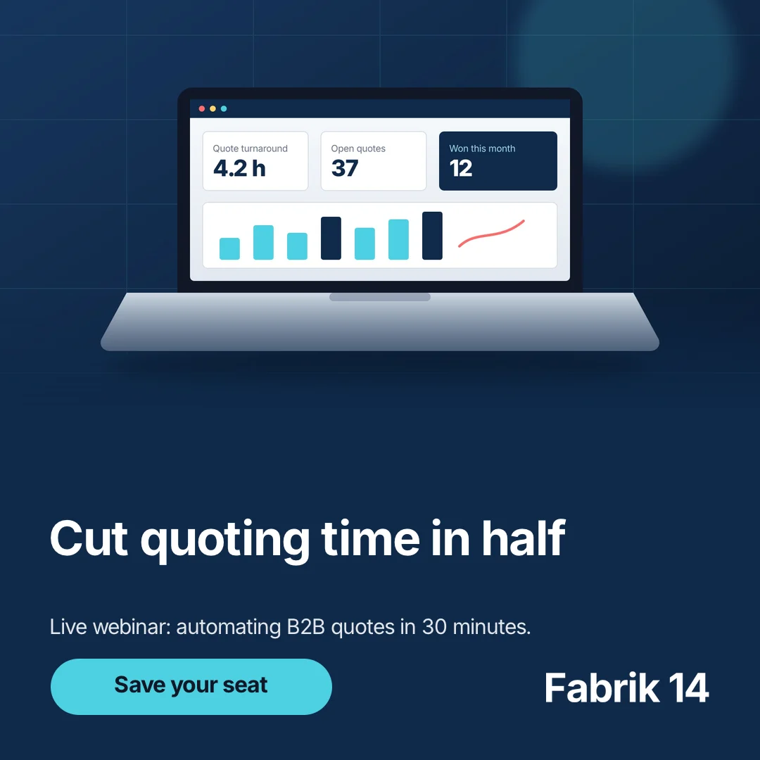 Fabrik 14: Cut quoting time in half — 1:1 render